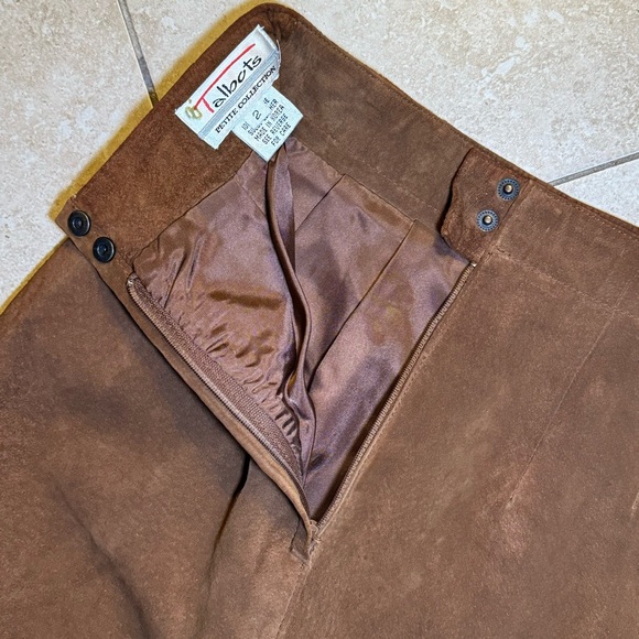 Genuine Suede High Waisted Leather Skirt - Picture 5 of 5